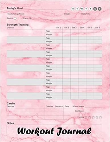 Workout Journal With Workouts: Workout journal for men, Workout log & training journal, Size 8.5"X11", 120 Pages( Volume-16)