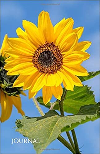Journal: Sunflower Notebook 100 lined pages High Quality Writing Journal