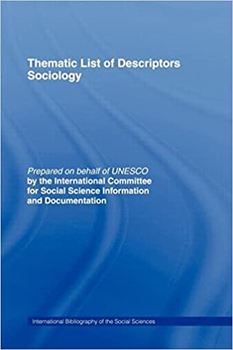 Thematic List of Descriptors - Sociology indir