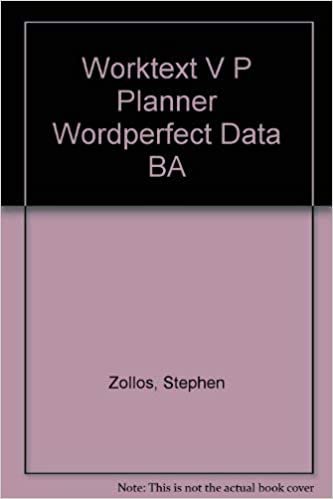 Worktext V P Planner Wordperfect Data BA