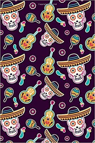 Mexican Sugar Skulls: 6x9 Lined Writing Notebook Journal, 120 Pages