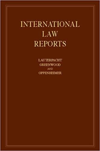 International Law Reports 160 Volume Hardback Set: International Law Reports: Volume 109