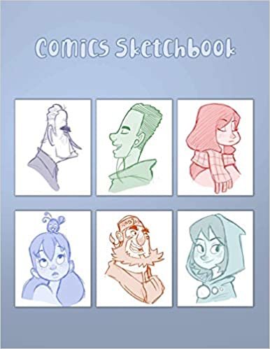 Comics Sketchbook: 100 Blank Pages, 8.5 x 11, Sketch Pad for Drawing Comics, Anime and Manga