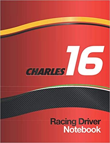 Charles 16 Rosso Corsa: Large Notebook with Racing Red Car Livery Cover Design with Charles 16 Race Number, Suitable for Homework, Journal, Notes, Composition, Car Maintenance Schedule Logbook, School