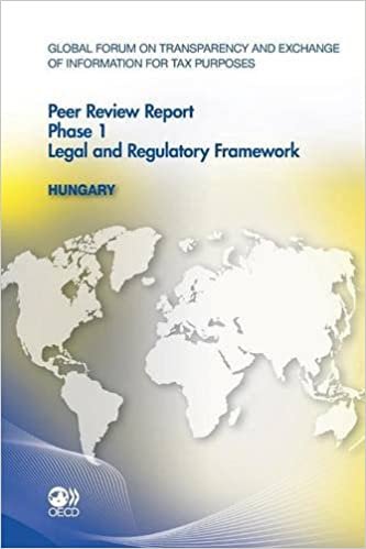 Global Forum on Transparency and Exchange of Information for Tax Purposes Peer Reviews: Hungary 2011:  Phase 1: Legal and Regulatory Framework (Economic surveys) indir