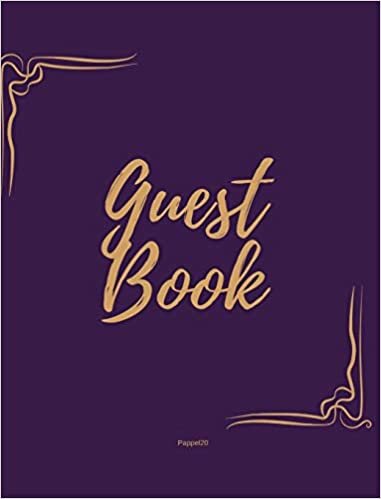 Guest Book - Golden Frame #1 on Pink Paper indir