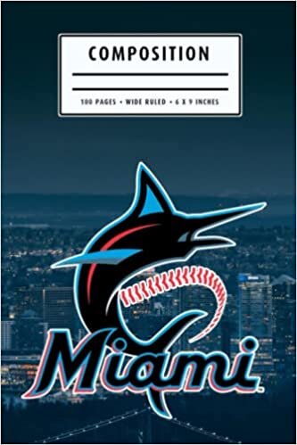 Composition : Miami Marlins Notebook- To My Baseball Son , To My Baseball Dad - Baseball Notebook #29