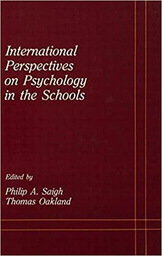 International Perspectives on Psychology in the Schools (School Psychology) (School Psychology Series) indir