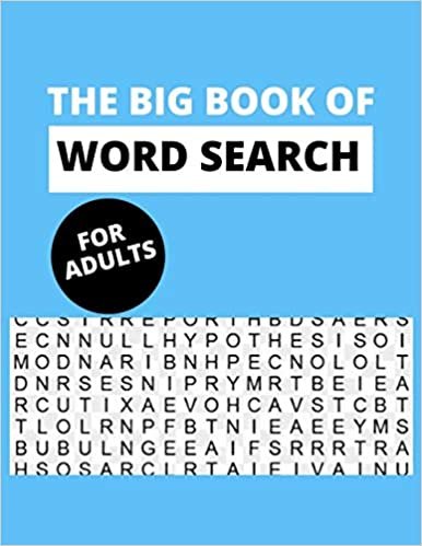 The Big Book of Word Search for Adults: 180 Puzzles for Adults, Teens and More indir