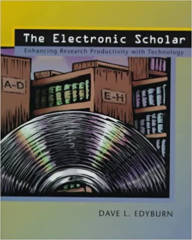 The Electronic Scholar: Enhancing Research Productivity With Technology