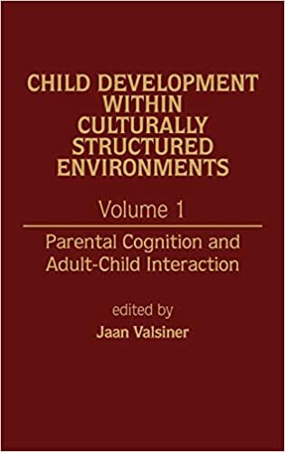 Child Development Within Culturally Structured Environments, Volume 1: Parental Cognition and Adult-Child Interaction: Parental Cognition and Adult-child Interaction v. 1