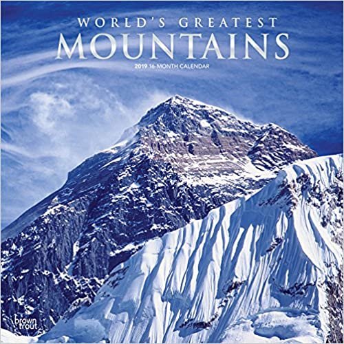 Mountains, Worlds Greatest 2019 Square Wall Calendar indir