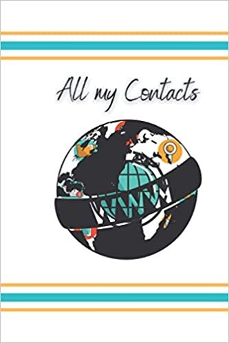 ALL MY CONTACTS: Directory, address books 100 pages to print, original and unique cover (English) paperback.