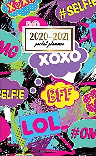 2020-2021 Pocket Planner: 2 Year Pocket Monthly Organizer & Calendar | Cute Two-Year (24 months) Agenda With Phone Book, Password Log and Notebook | Trendy Pop Art Pattern