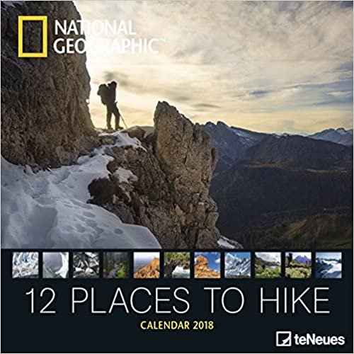 2018 National Geographic 12 Places to Hike - teNeues Grid Calendar - Photography Calendar - 30 x 30 cm