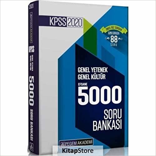 2020 KPSS Genel Yetenek Genel Kültür Efsane 5000 Soru Bankası