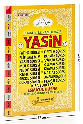 41 Yasin Türkçe Okunuş ve Mealleri Fihristli Orta Boy F016 indir