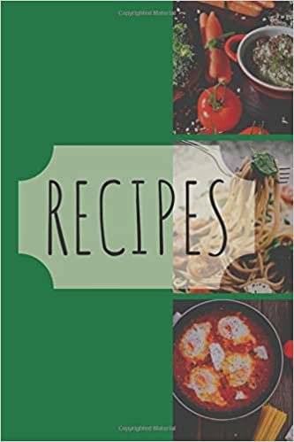 Recipes: Blank Recipe Journal to Write in, Food Cookbook, Document all Your Special Recipes and Notes (100 Lined Pages, 6 x 9) indir