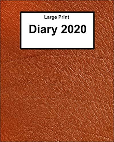 Large Print Diary 2020: super clear type, week to a page indir