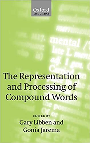 The Representation and Processing of Compound Nouns (Oxford Linguistics) indir