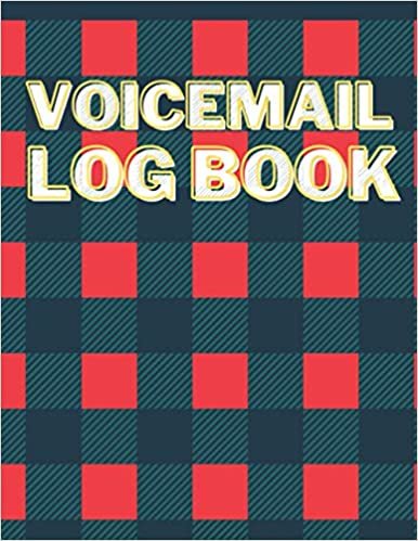 Voicemail Log Book: Simple Phone Call Message Tracker - 2-Sided, 8.5 x 11 Inches, 5 Messages per Page, 500-Message Book