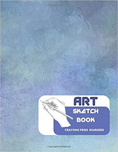 Art Sketchbook Crayons Pens Markers: Universal Sketchbook for beginning young artist 115 Pages of 8.5"x11" (21.59 x 27.94 cm) Blank Paper for Drawing and Sketching indir
