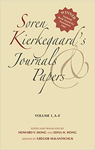 Søren Kierkegaards Journals and Papers, Volume 1: A-E v. 1