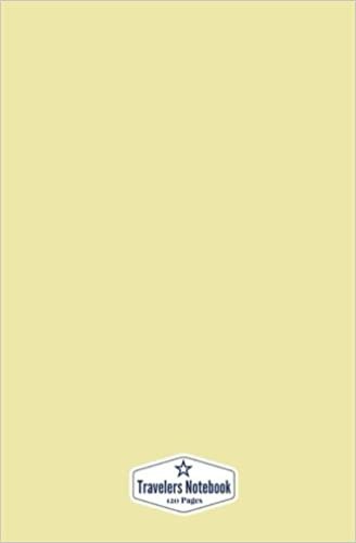 Travelers Notebook: Pale Yellow, 120 Pages, Blank Page Notebook (5.25 x 8 inches) (Sketch Book)