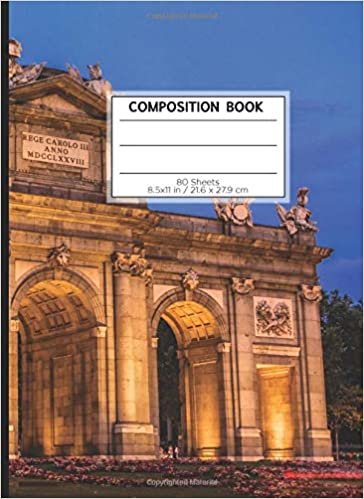 COMPOSITION BOOK 80 SHEETS 8.5x11 in / 21.6 x 27.9 cm: A4 Squared Paper Composition Book | "Triumphal Arc" | Workbook for s Kids Students Boys | Notes School College | Mathematics | Physics