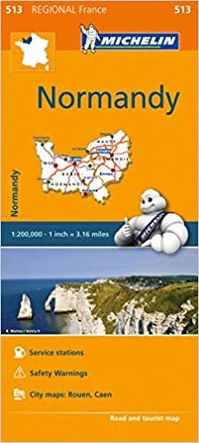 Normandy - Michelin Regional Map 513: Map (Michelin Regional Maps)