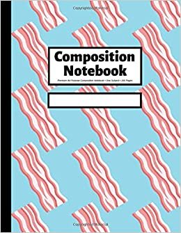Composition Notebook: Wide Ruled | 100 Pages | 8.5x11 inches | Bacon indir
