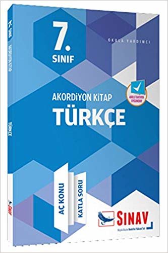 Sınav Yayınları 7. Sınıf Türkçe Akordiyon Kitap
