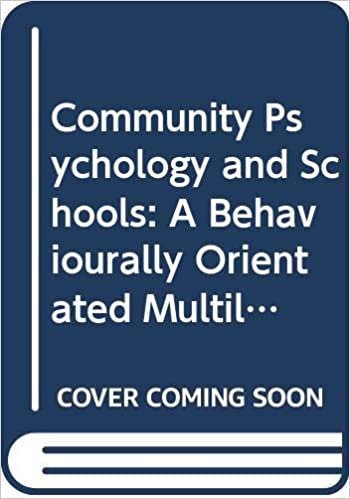 Community Psychology and Schools: A Behaviourally Orientated Multilevel Preventive Approach