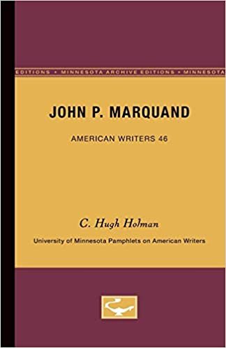 John P. Marquand - American Writers 46: University of Minnesota Pamphlets on American Writers indir