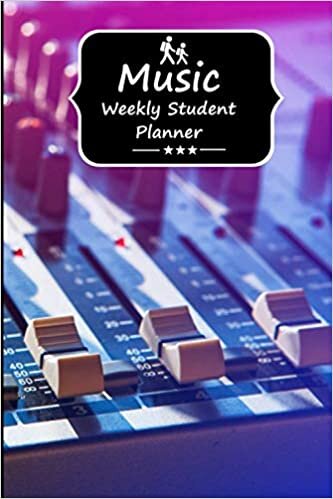 Music Weekly Student Planner: Weekly Academic Calendar Planner with Notes Pages, Student & Teacher Organizer Abstract Seamless Pattern Background indir