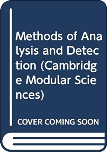 Methods of Analysis and Detection (Cambridge Modular Sciences)