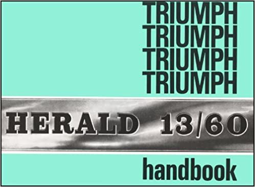 Triumph Herald 13/60 Official Owners Handbook (545037)