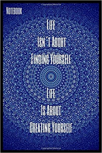 Life Isn’t About Finding Yourself Life Is About Creating Yourself: Composition Notebook - Lined Inspirational Motivational & Positive Quotes Journal, ... Scool/ Home, 120 Pages with ( 6 x 9 ) in Size