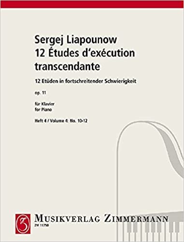 12 Études d'exécution transcendante: Nr. 10 - 12. op. 11. Klavier.