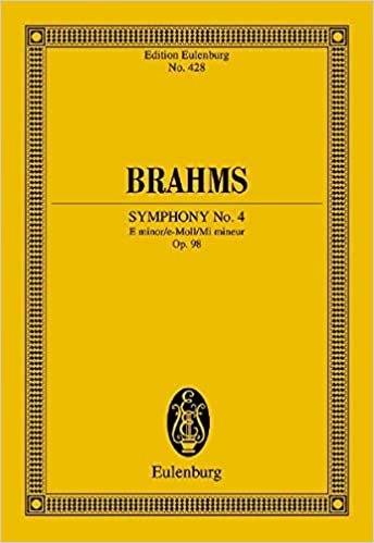 Symphony No. 4, Op. 98: In E Minor (Edition Eulenburg)