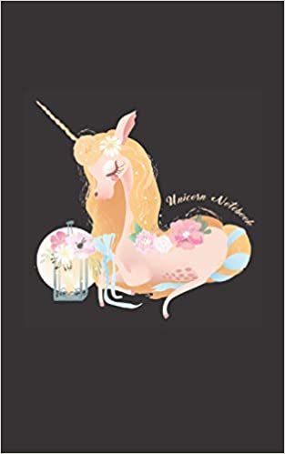 Unicorn Notebook: Magical Luxurious MATTE Cover 120 Lined Paper Pages Journal 5x8 Moleskine Notebook Unicorn Gifts For Girls Boys Adults Kids indir