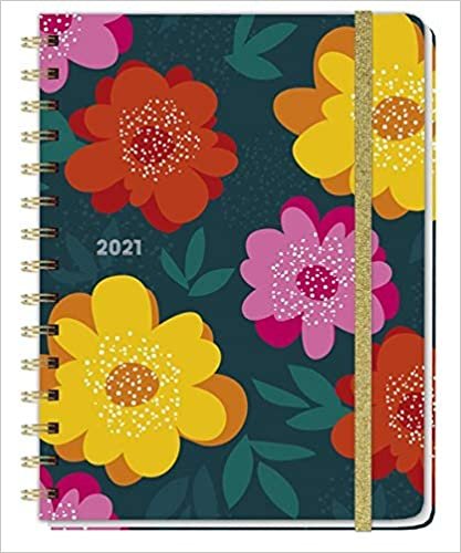 Flowers Spiral-Kalenderbuch A5 Kalender 2021