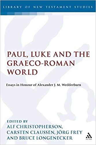 Paul, Luke and the Graeco-Roman World: Essays in Honour of Alexander J.M. Wedderburn (Journal for the Study of the New Testament): 217