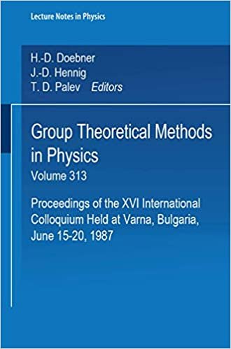 Group Theoretical Methods in Physics: Proceedings of the XVI International Colloquium Held at Varna, Bulgaria, June 15-20, 1987 (Lecture Notes in Physics (313), Band 313)
