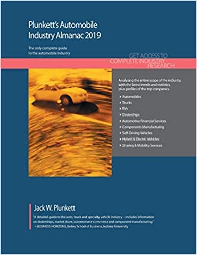 Plunkett's Automobile Industry Almanac 2019 (Plunkett's Industry Almanacs)