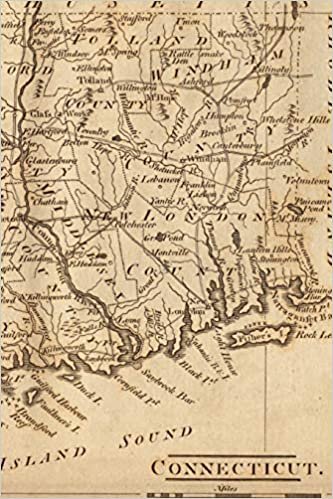 1806 Map of Connecticut - A Poetose Notebook / Journal / Diary (50 pages/25 sheets) (Poetose Notebooks)