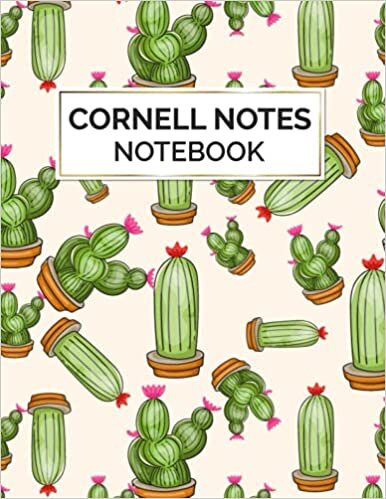 Cornell Notes Notebook: Cute Cactus Cornell Journal for Professionals, Students, and Teachers | Note Taking System Notebook for School and University |