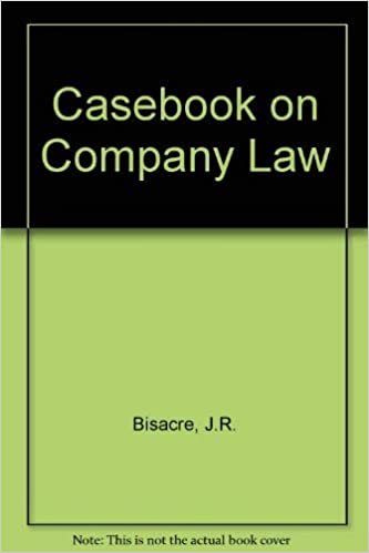 Casebook On Company Law