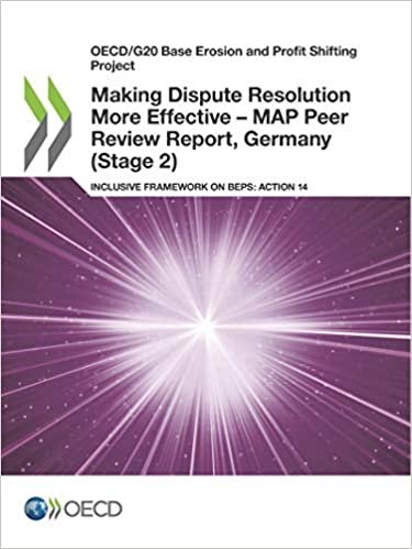 Oecd/G20 Base Erosion and Profit Shifting Project Making Dispute Resolution More Effective - Map Peer Review Report, Germany (Stage 2) Inclusive Framework on Beps: Action 14