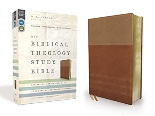 NIV, Biblical Theology Study Bible, Leathersoft, Tan/Brown, Thumb Indexed, Comfort Print: Follow God’s Redemptive Plan as It Unfolds throughout Scripture